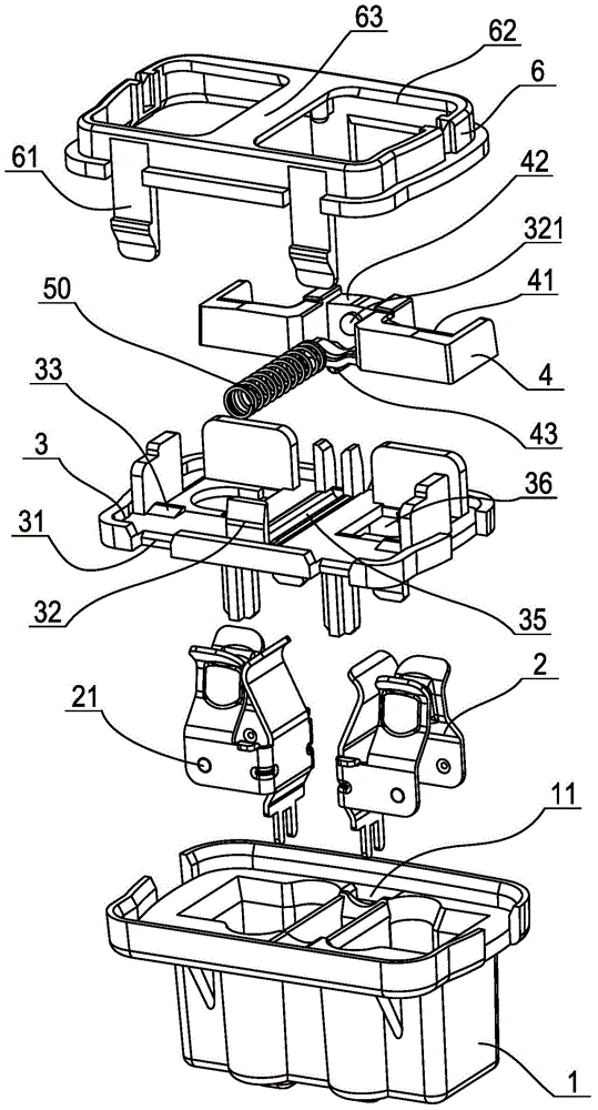 Socket module with protective door and socket