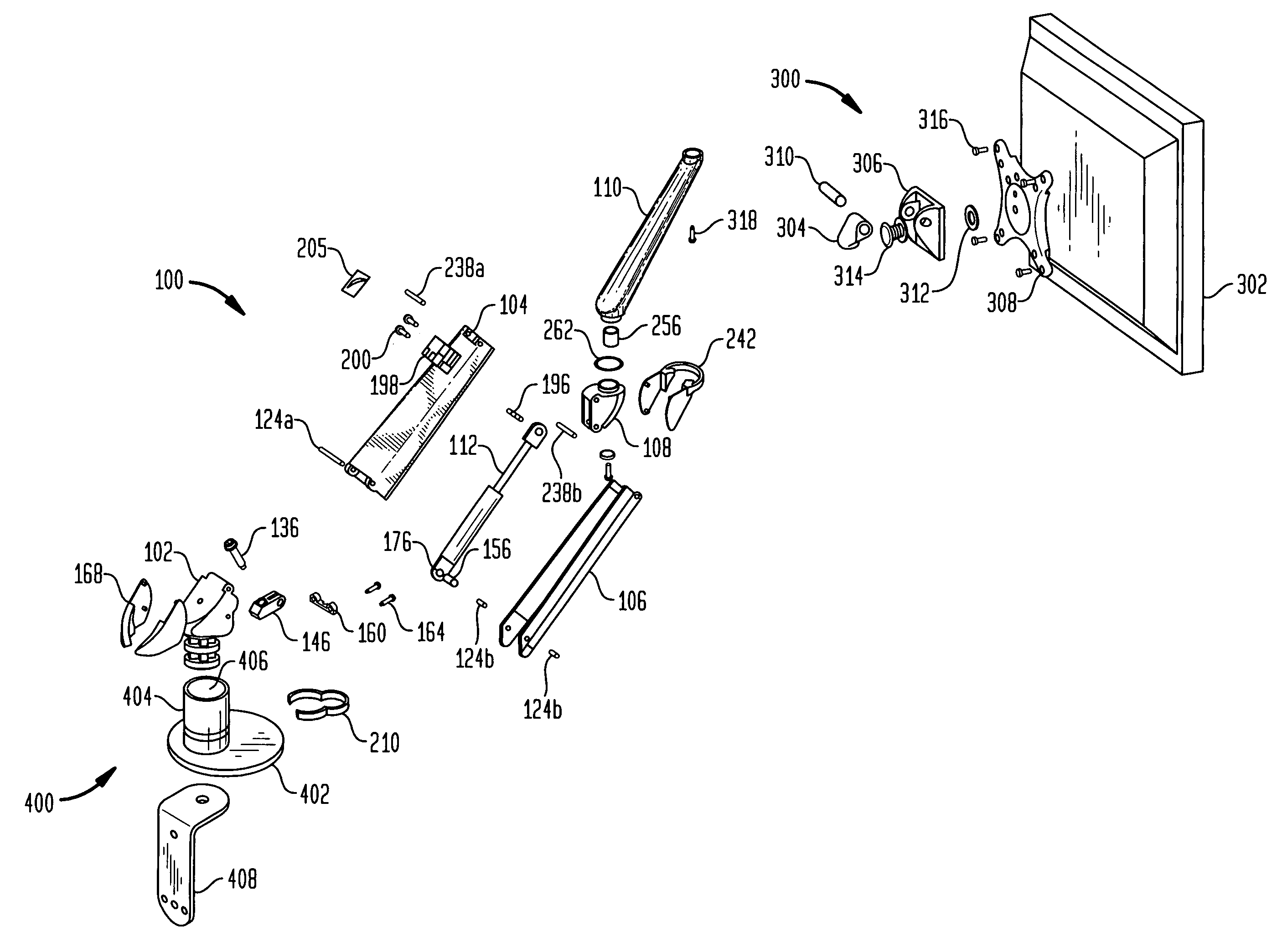 Angled mini arm having a clevis assembly