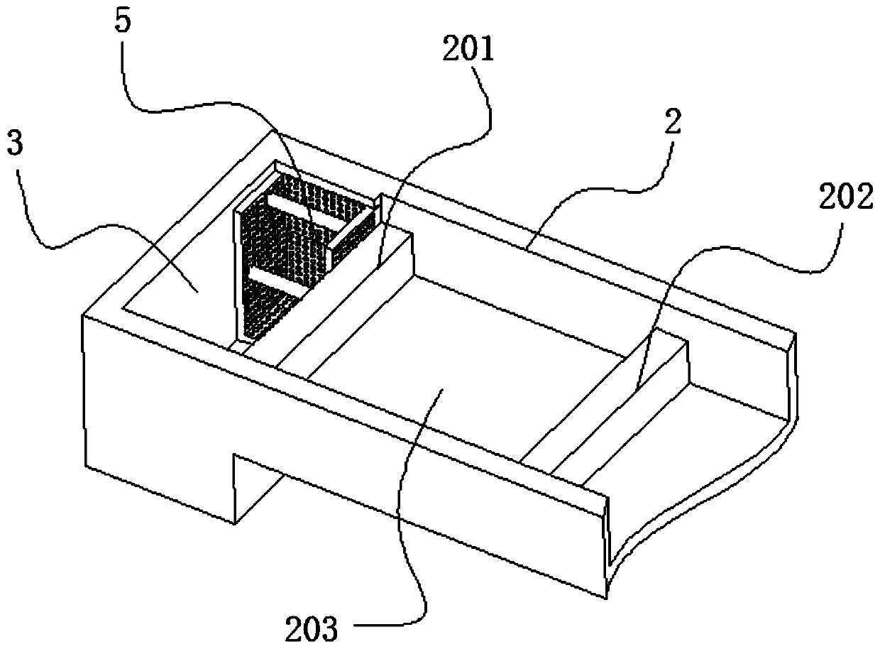 Indoor temporary rearing device and method for fry opening bait red worms