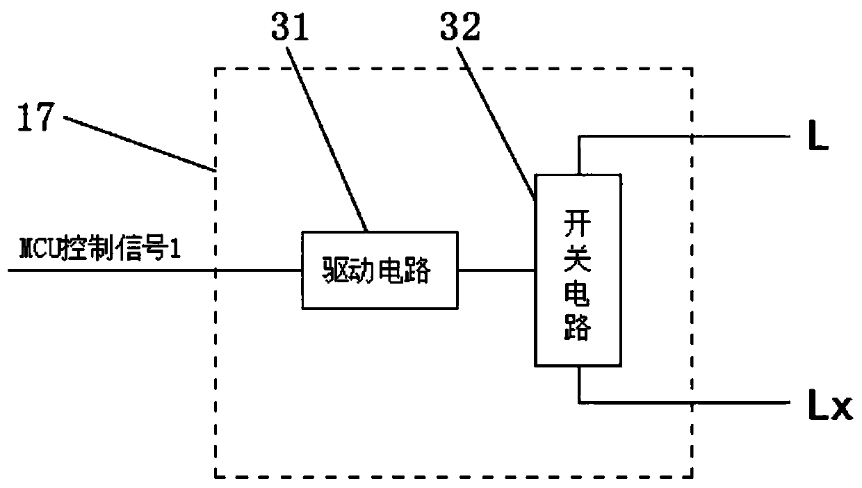 Multi-device joint control circuit based on modulated AC waveform