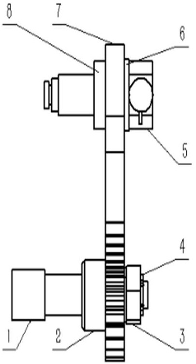 Emergency unlocking device for locking mechanism of sliding plug door of urban rail vehicle