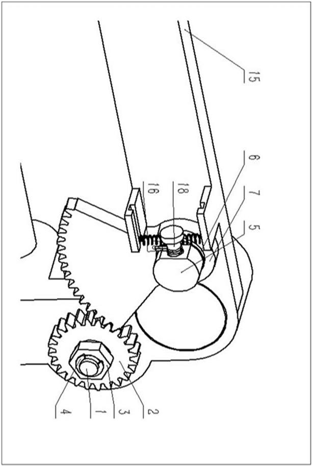 Emergency unlocking device for locking mechanism of sliding plug door of urban rail vehicle