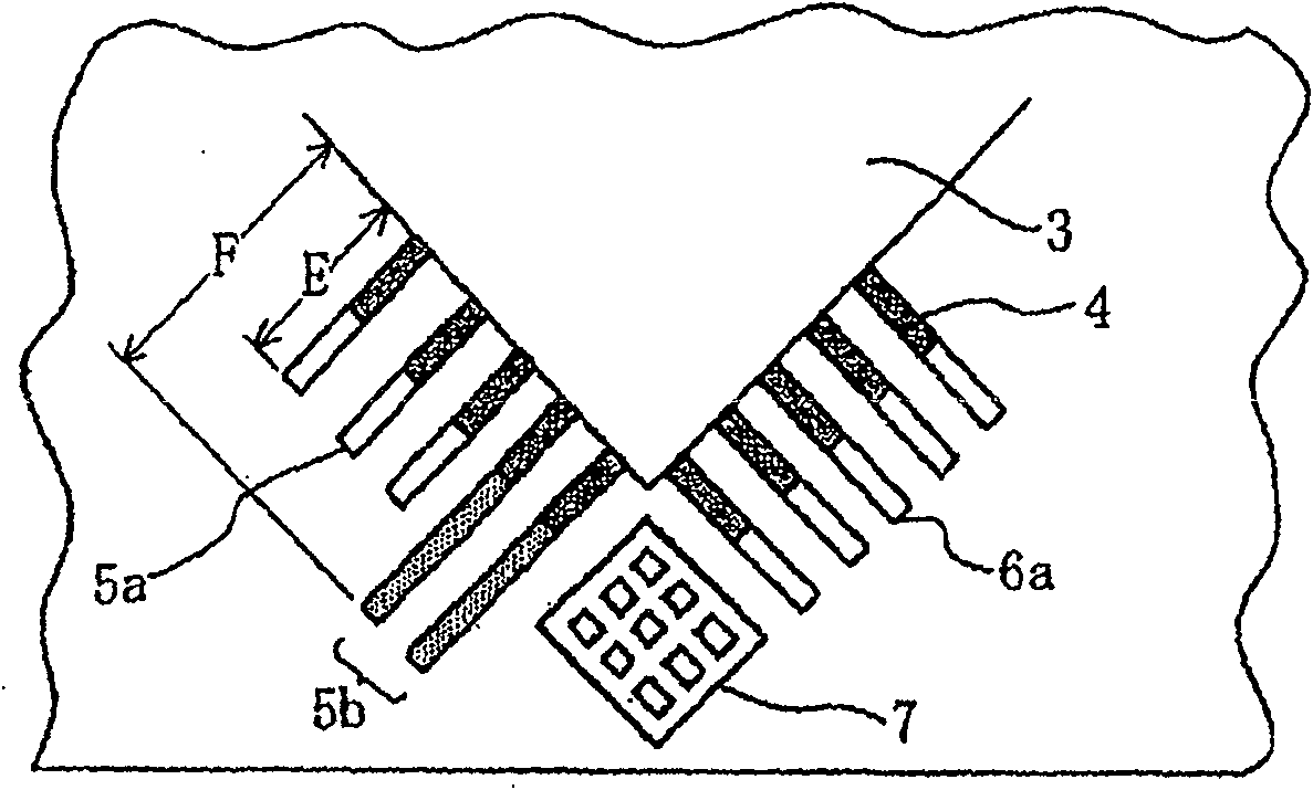 Printed circuit board for mounting a quad flat package IC