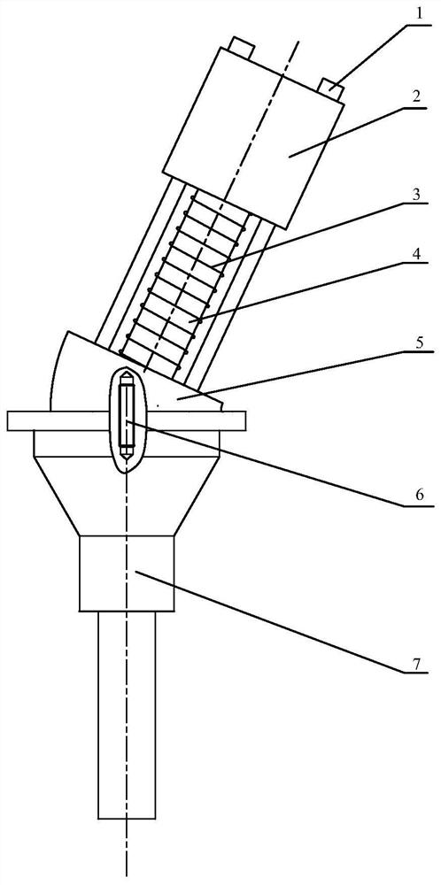 Ultra-magnetostriction window-shaped elliptic composite vibration transducer and transduction method