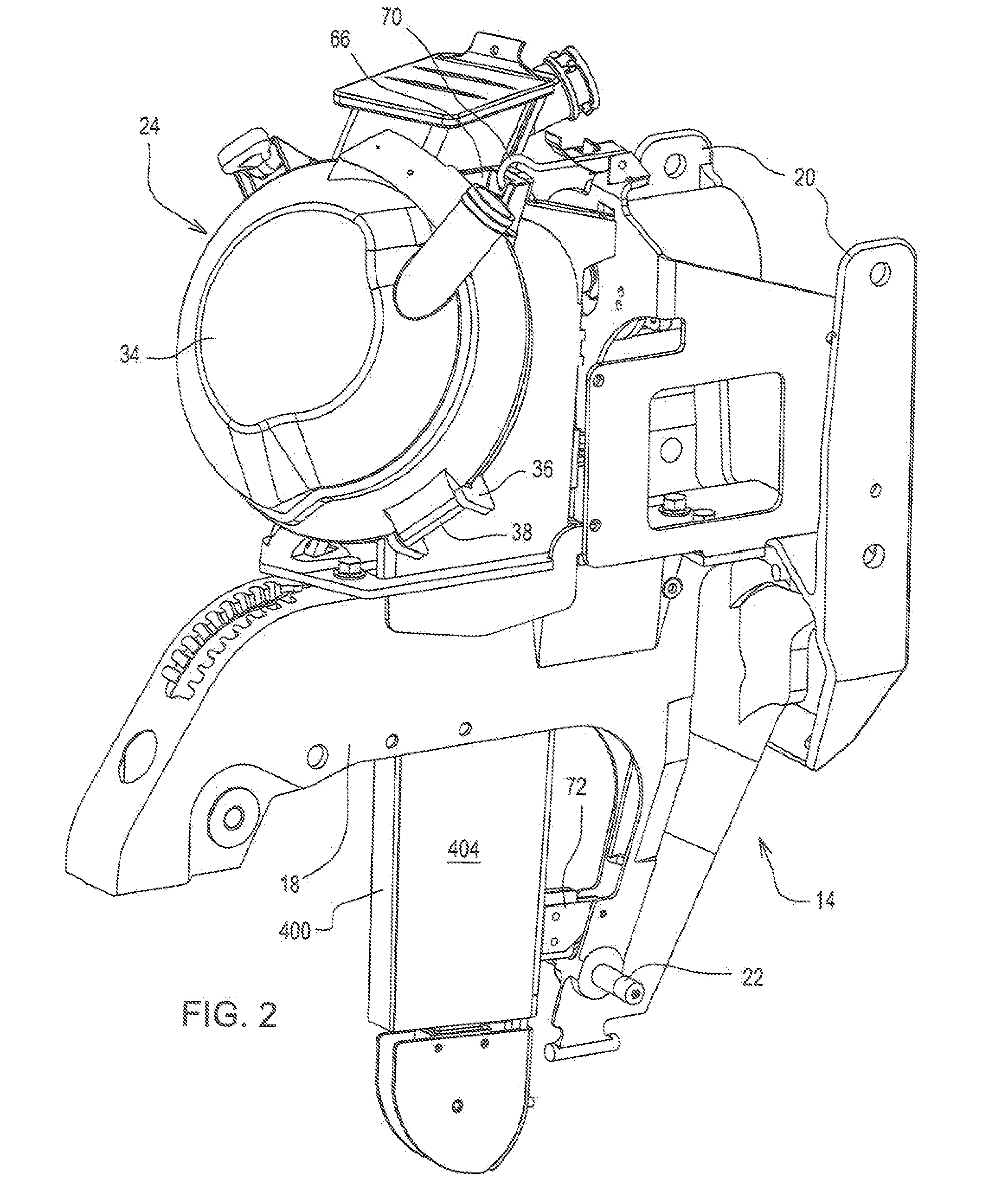 Planting unit for a seeding machine having a seed meter with a downwardly facing metering member and a seed delivery system