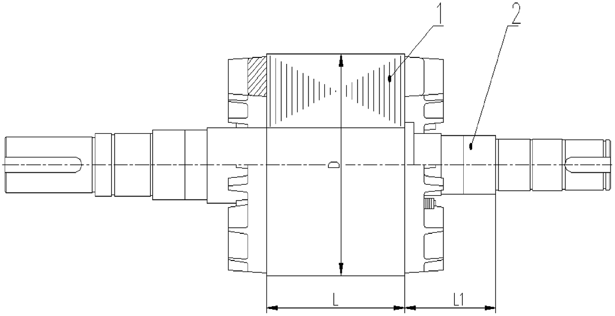 A structure for preventing the cast aluminum rotor of an explosion-proof motor from retracting the shaft