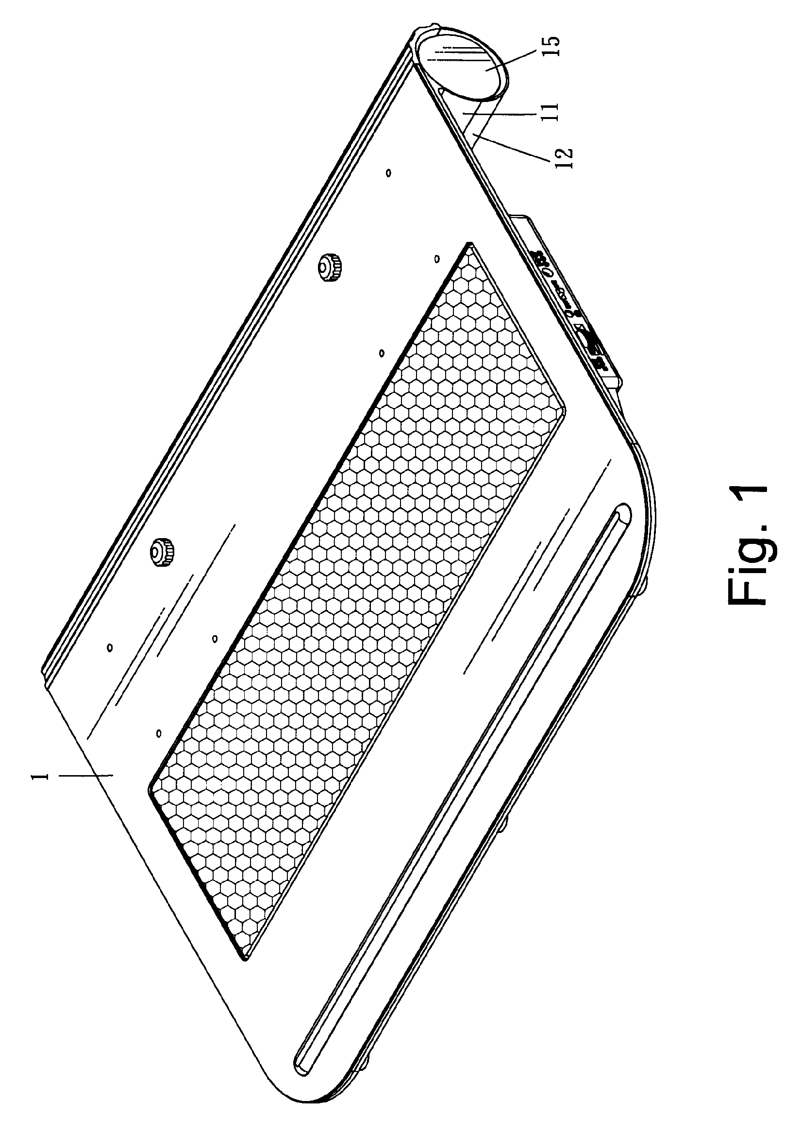 Notebook computer cooling pad with receiving box