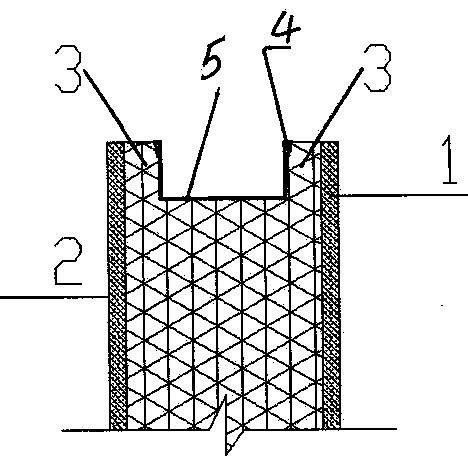 Pitched roof and wallboard connected cold and hot broken bridge structure