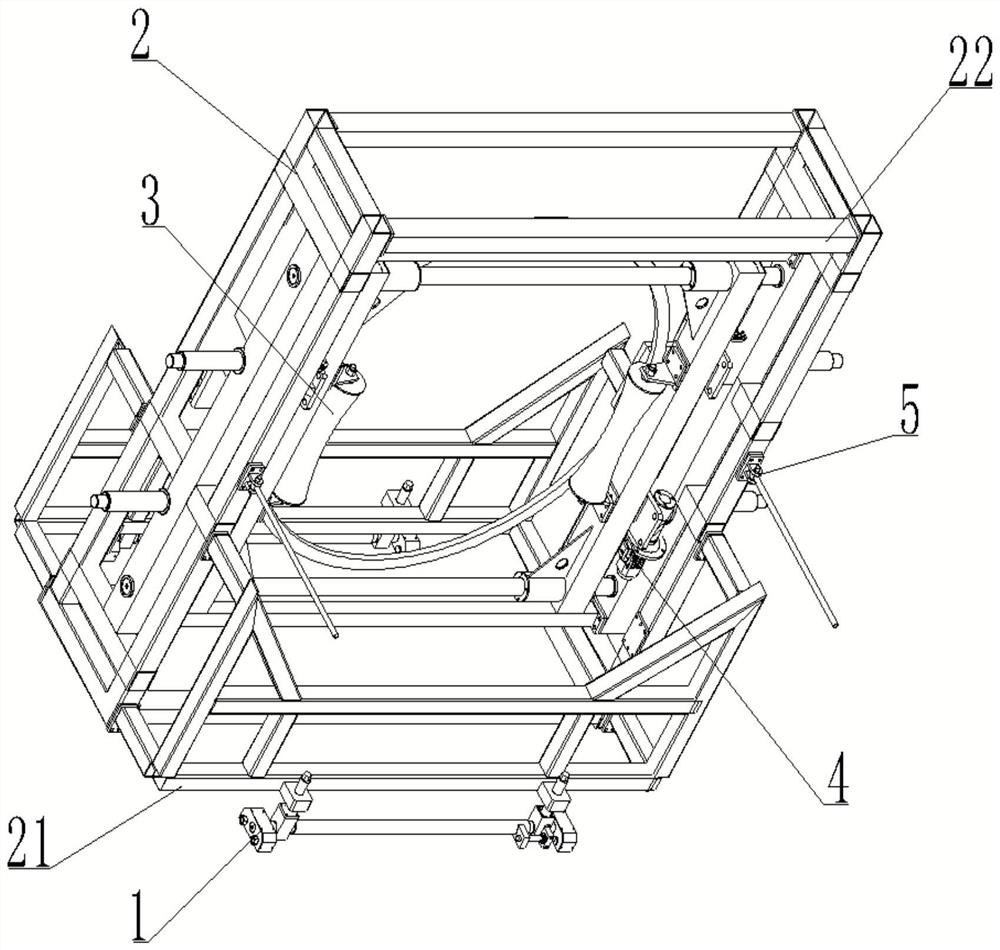 Deviation correcting device applied to large plastic pipe production