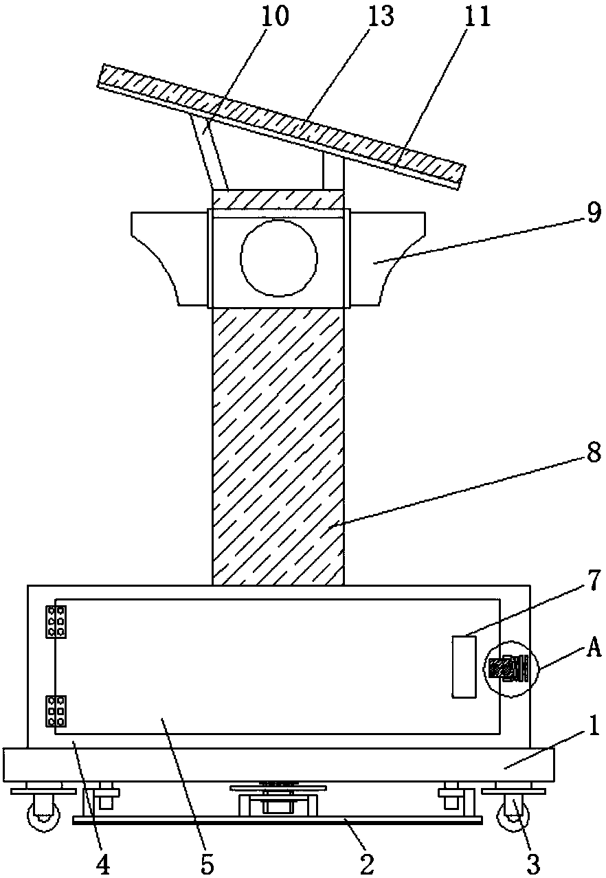 Temporary traffic light for road construction