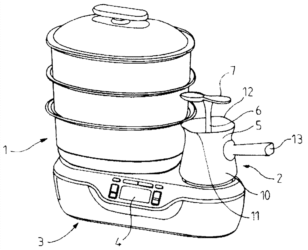 Household appliance for preparing smooth sauces