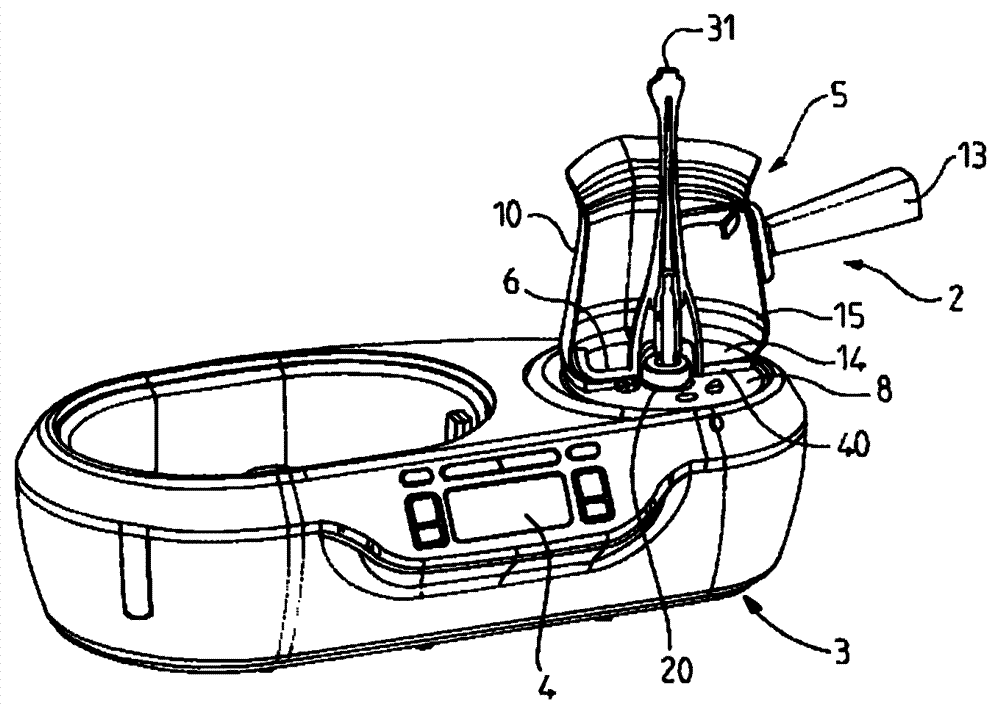 Household appliance for preparing smooth sauces