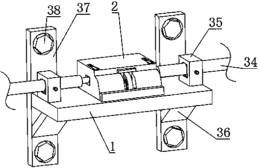 Control cable separation bracket for electric power secondary system