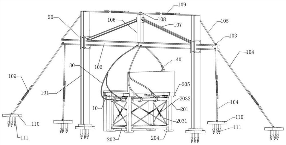 Flexible reinforcing device for house cantilever component