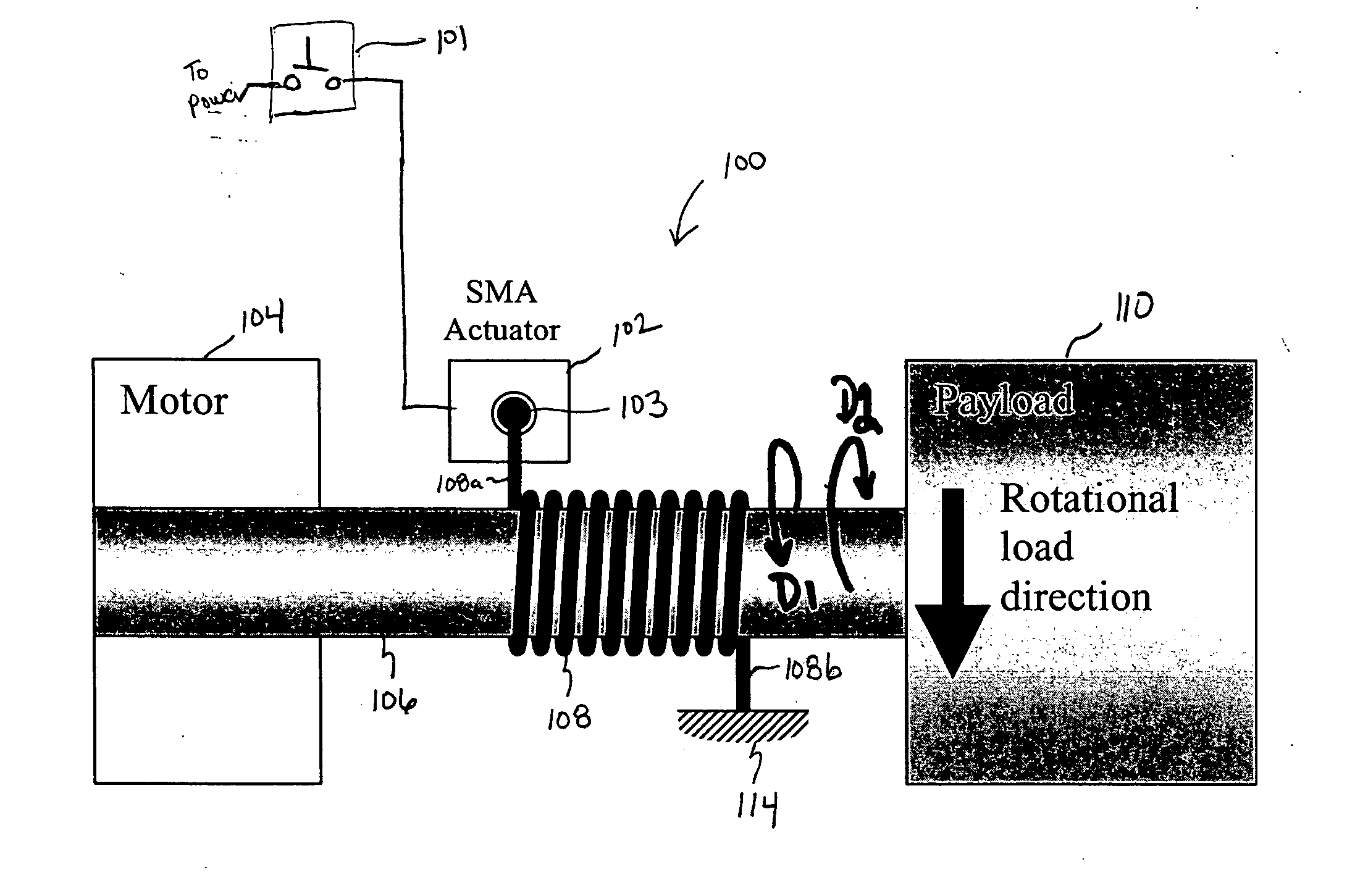 Shape memory alloy-actuated and bender-actuated helical spring brakes