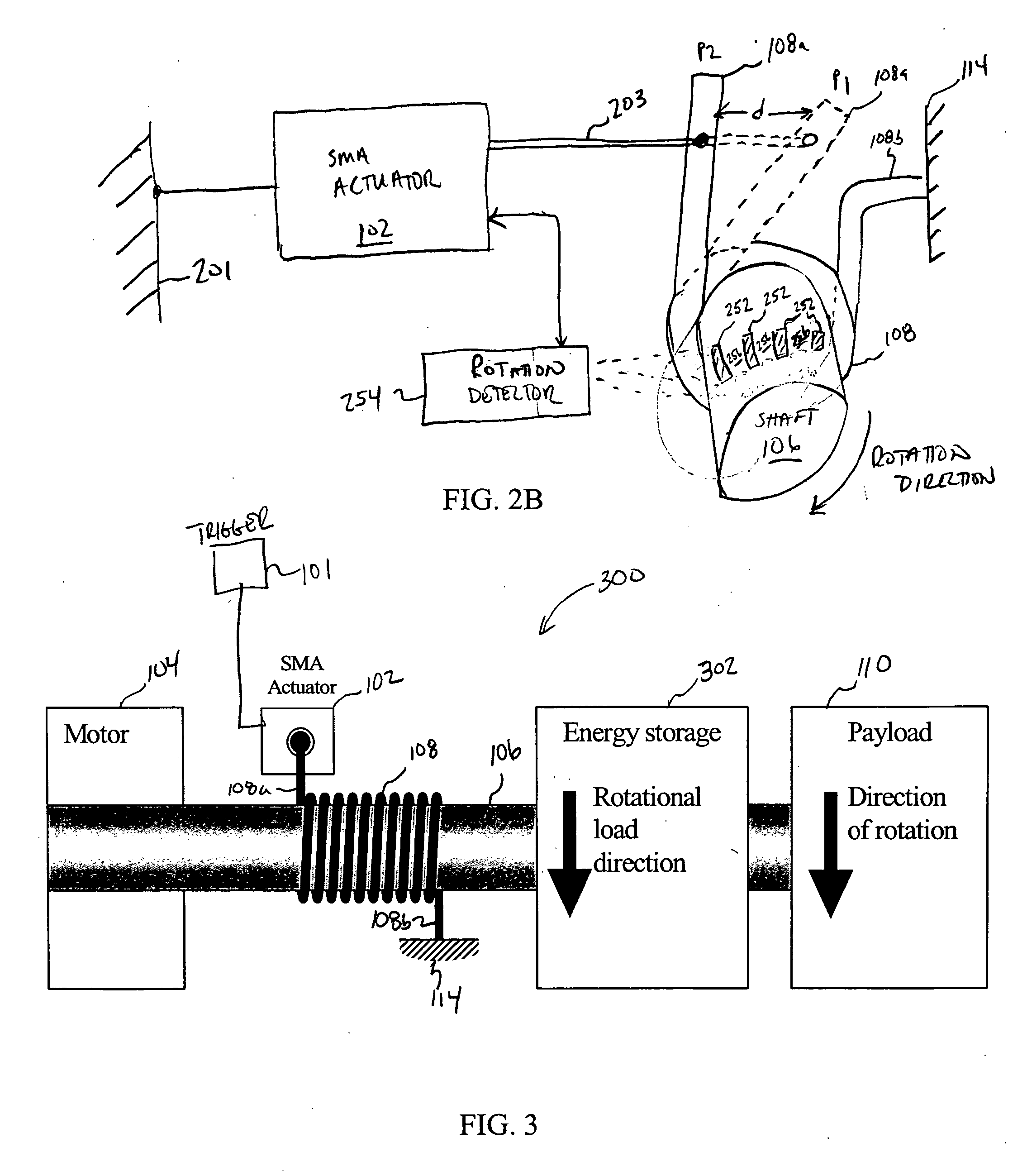 Shape memory alloy-actuated and bender-actuated helical spring brakes