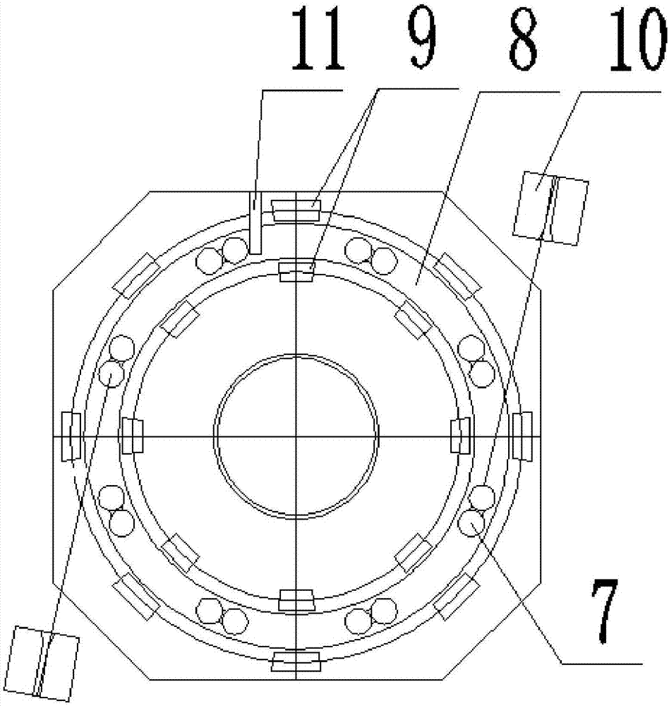 Horizontal rotation structure of ultra-large-tonnage asymmetric hybrid girder cable-stayed bridge and construction method thereof