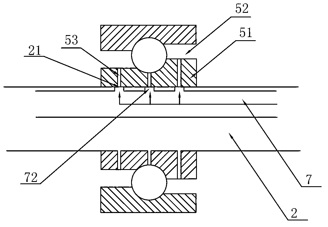 High-speed motor spindle adopting lubrication under loop