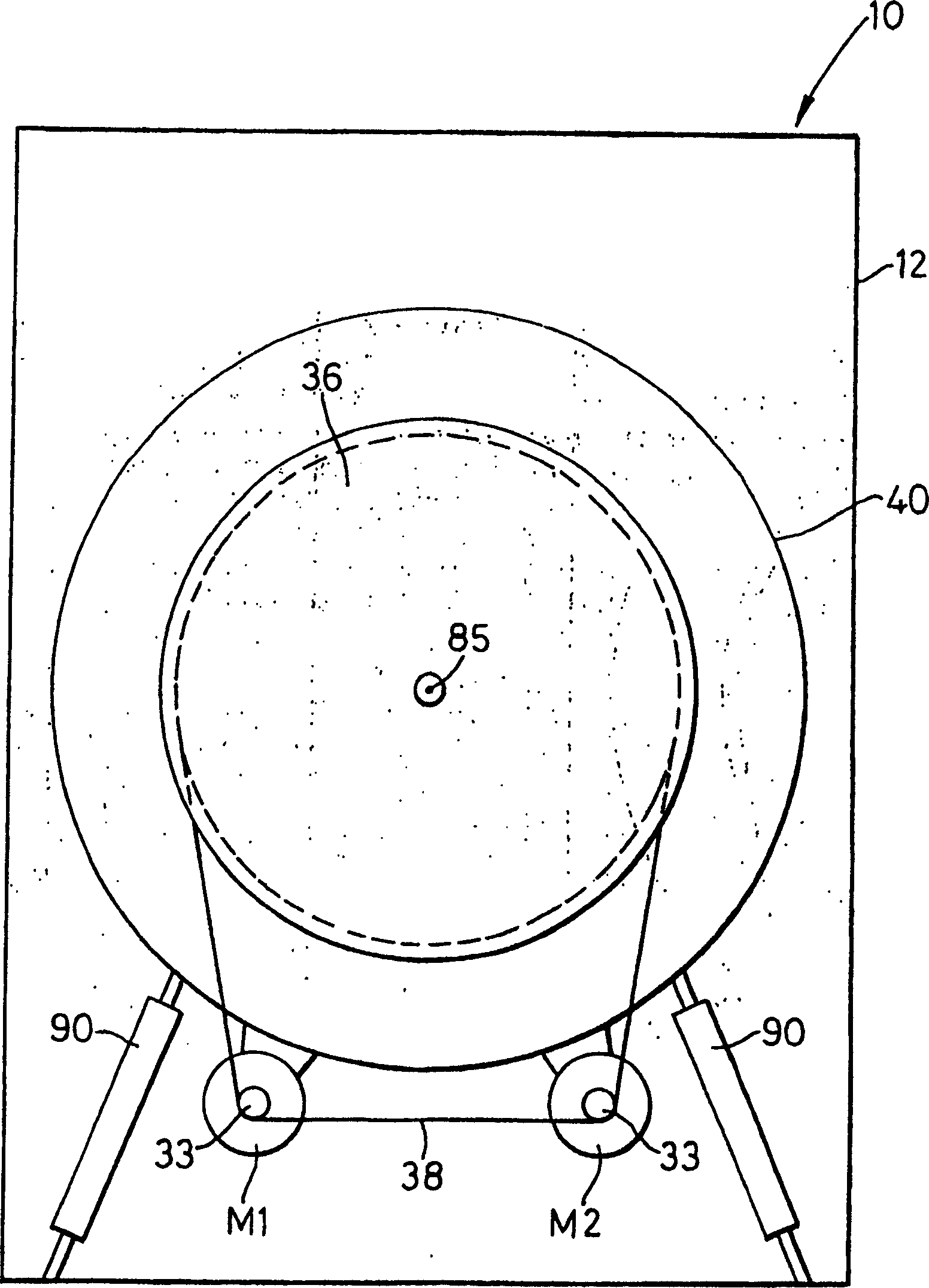 Motor control device for two motors and method