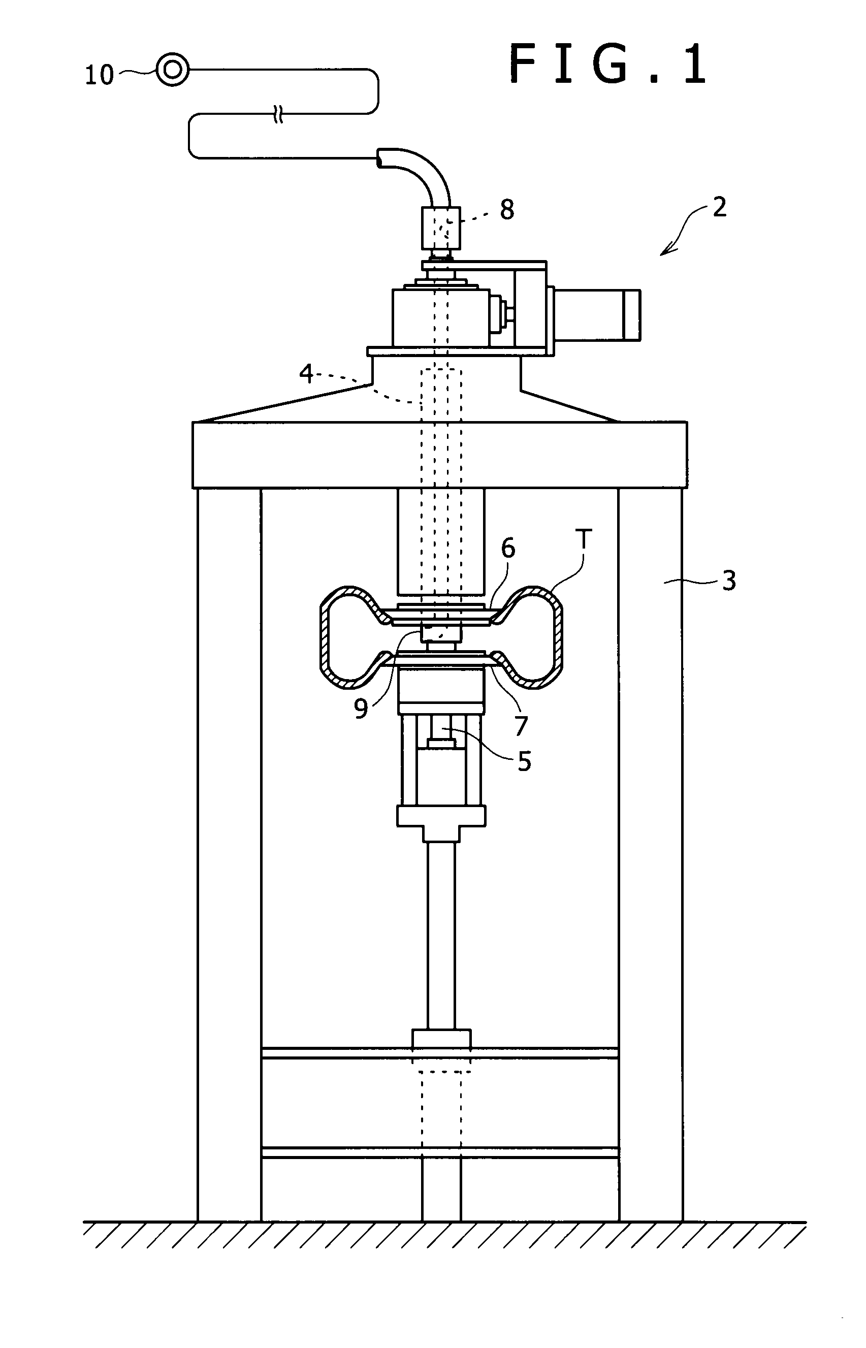 Pneumatic circuit for tire testing device, tire testing device, and tire testing method