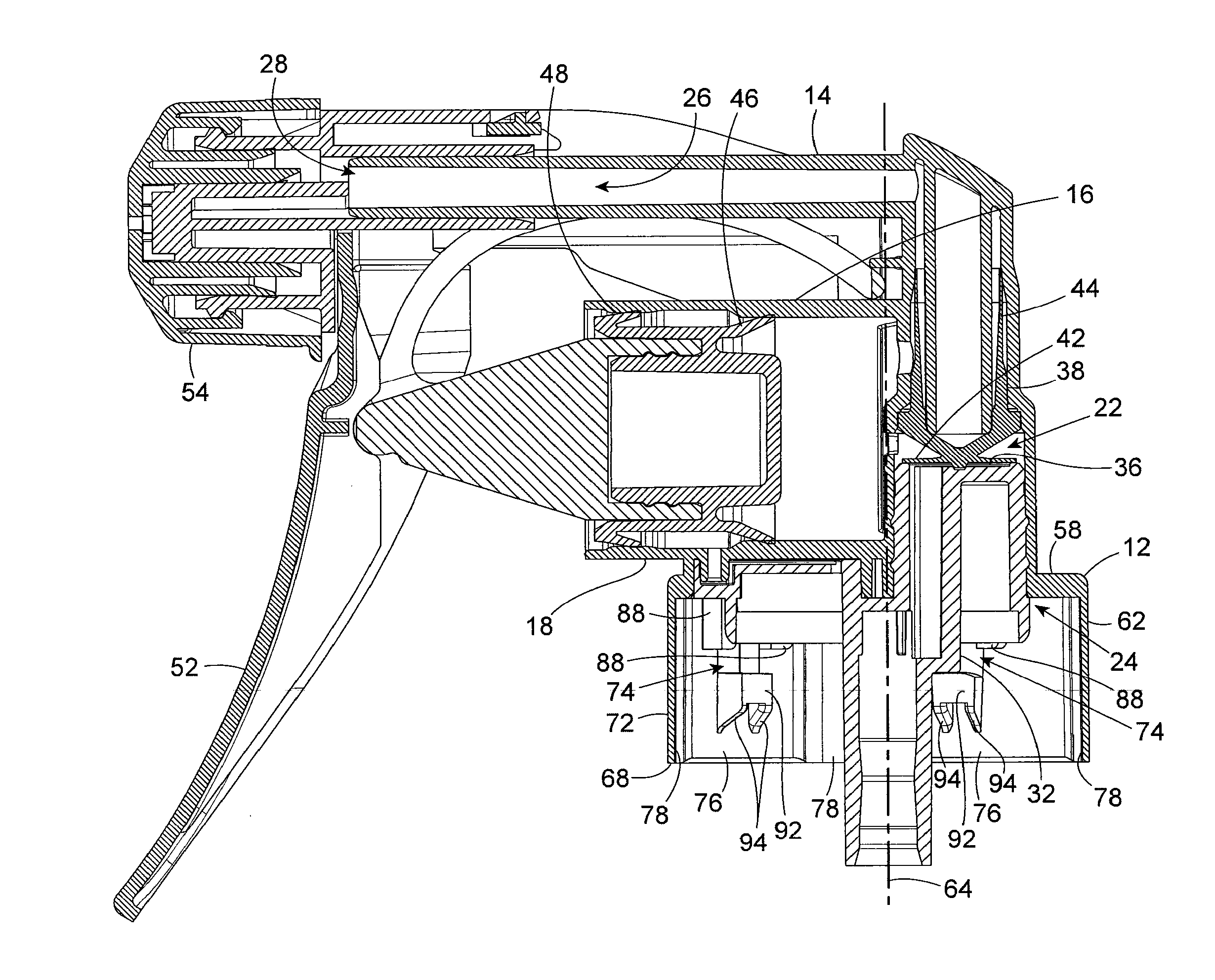 Trigger sprayer venting apparatus