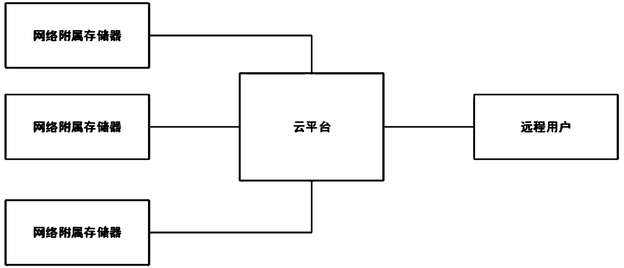 Network type distribution method and system based on network attached memory