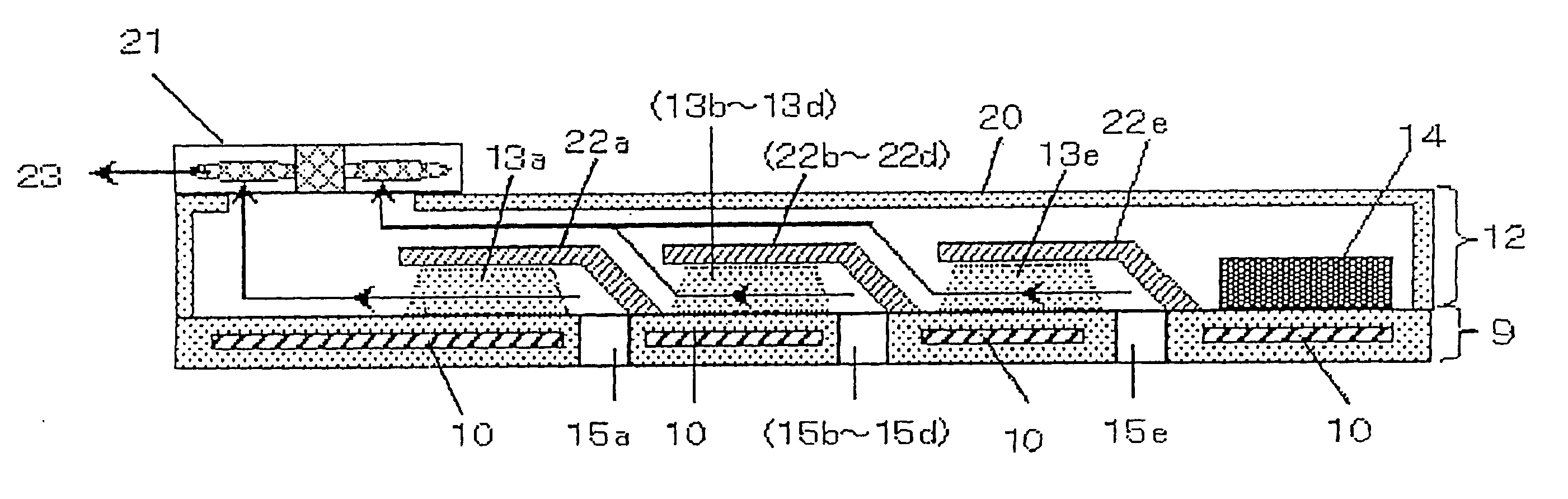 Cooling device for electronic apparatus