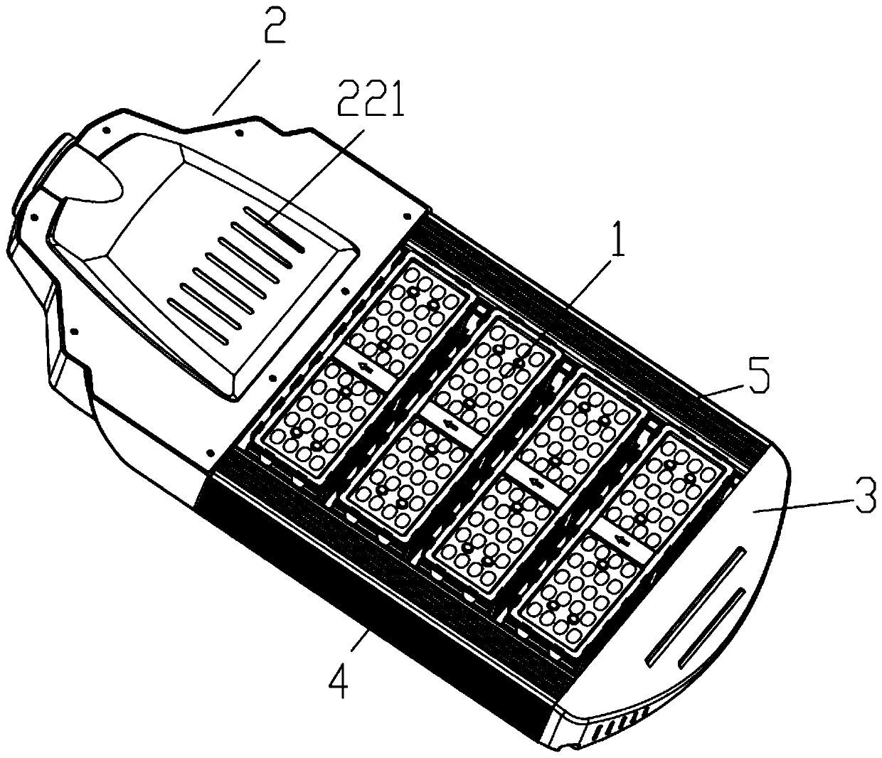 Induction type street lamp