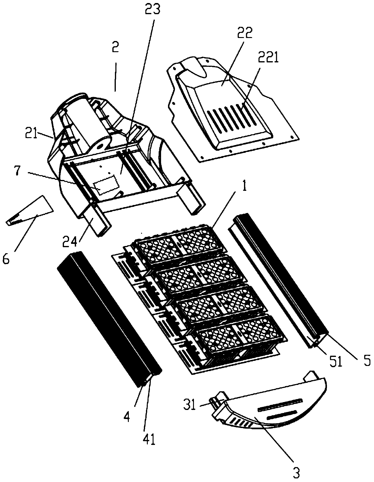 Induction type street lamp