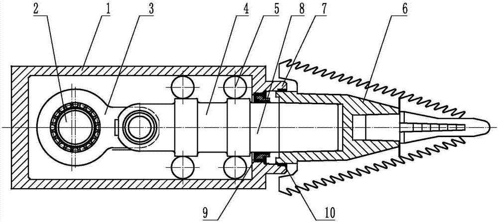 Reciprocating impact part of multistage protection sealing telescopic sleeve