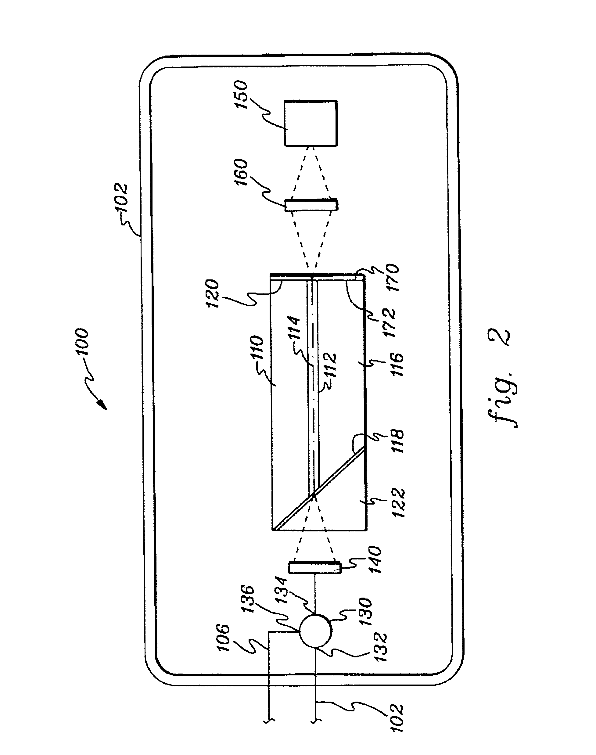 Optical waveguide amplifier using a circulator and an optical signal reflective surface and method employing same