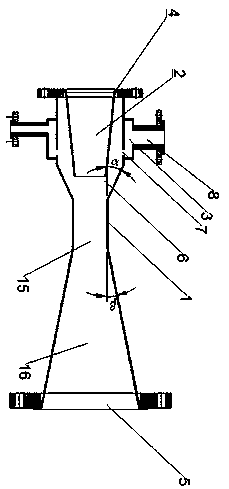 Venturi mixer with porous annular cavity and application thereof in cyanohydrin synthesis