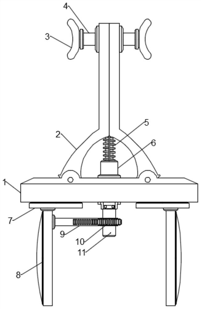 Oral and maxillofacial surgery T-shaped forceps