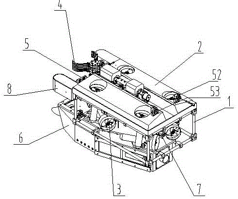 Manipulator backpack type underwater robot