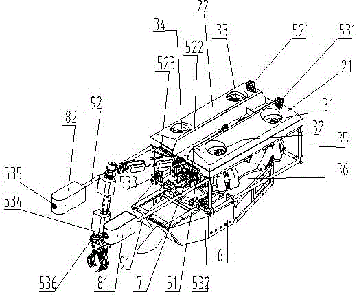 Manipulator backpack type underwater robot