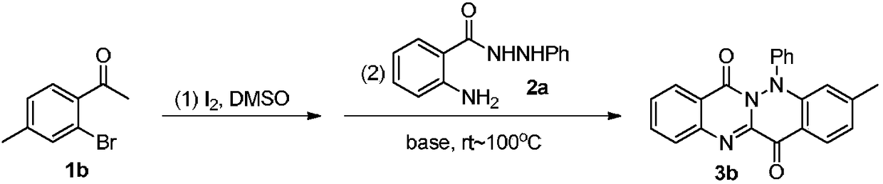 5h-quinazoline[3,2-b]cinnoline-7,13-dione compound and preparation method thereof