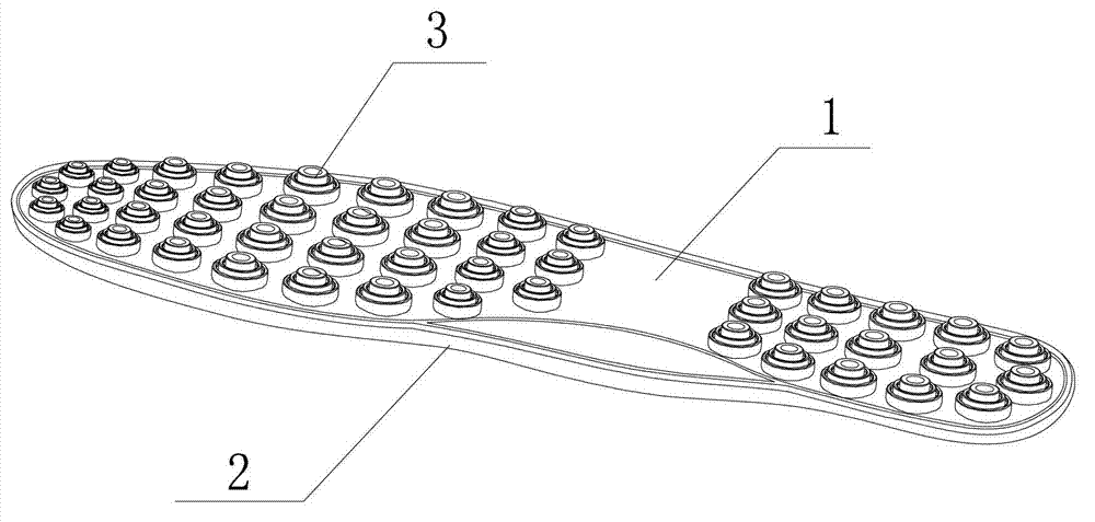 Shock-absorbing sole