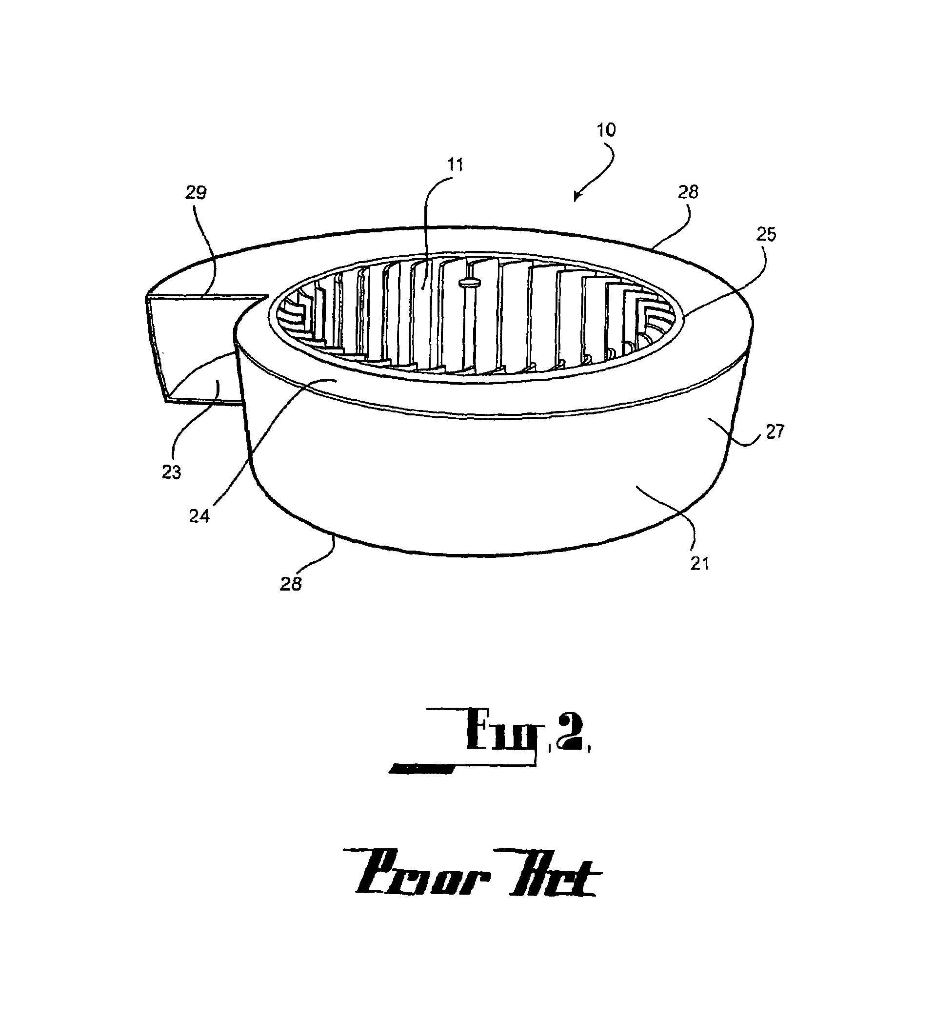 Vortical flow rotor