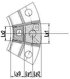 Combinational design method for radial and circumferential stiffening ribs of flange joints of tower feet of steel tube tower