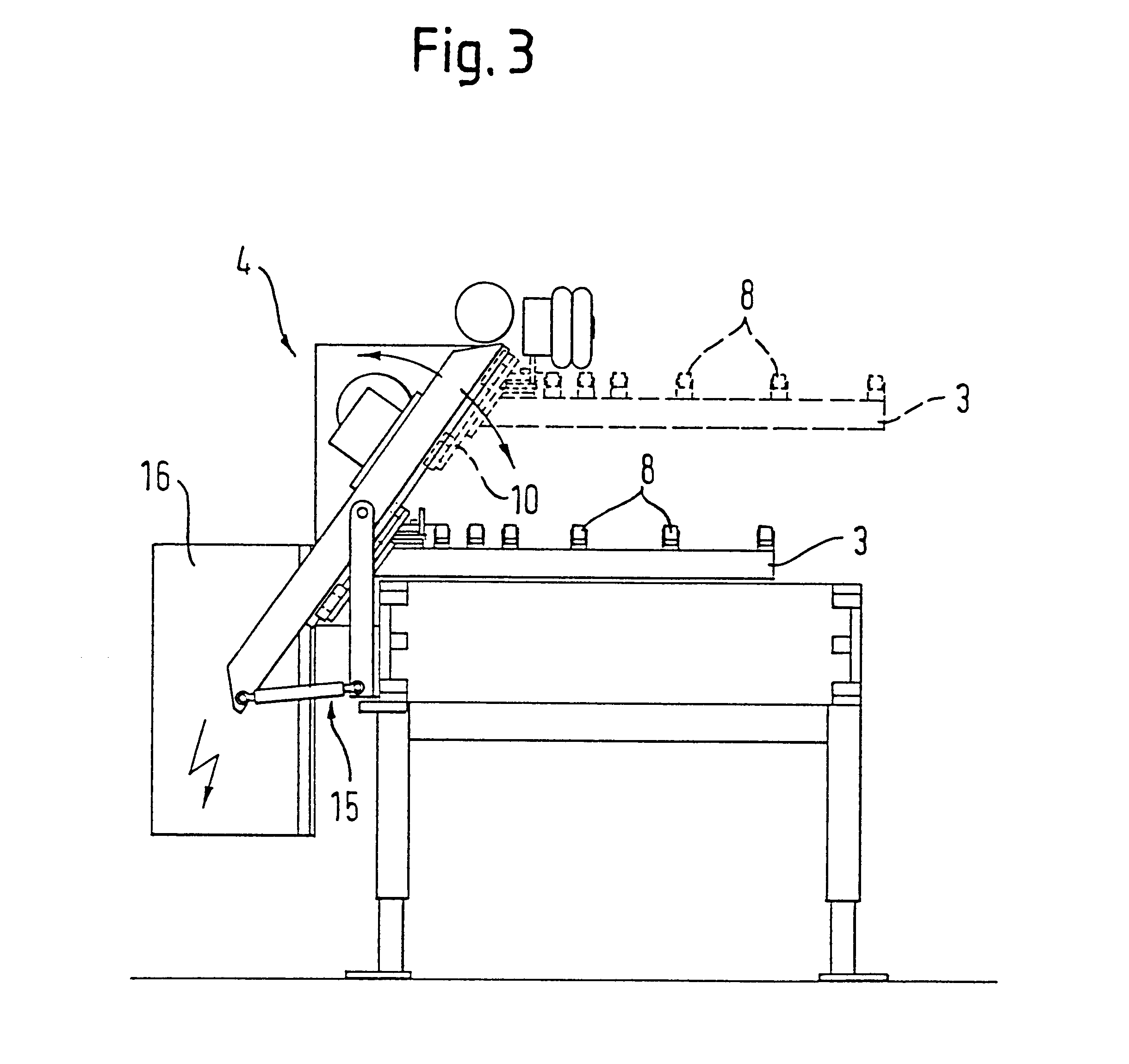 Crank drive for returning work pieces