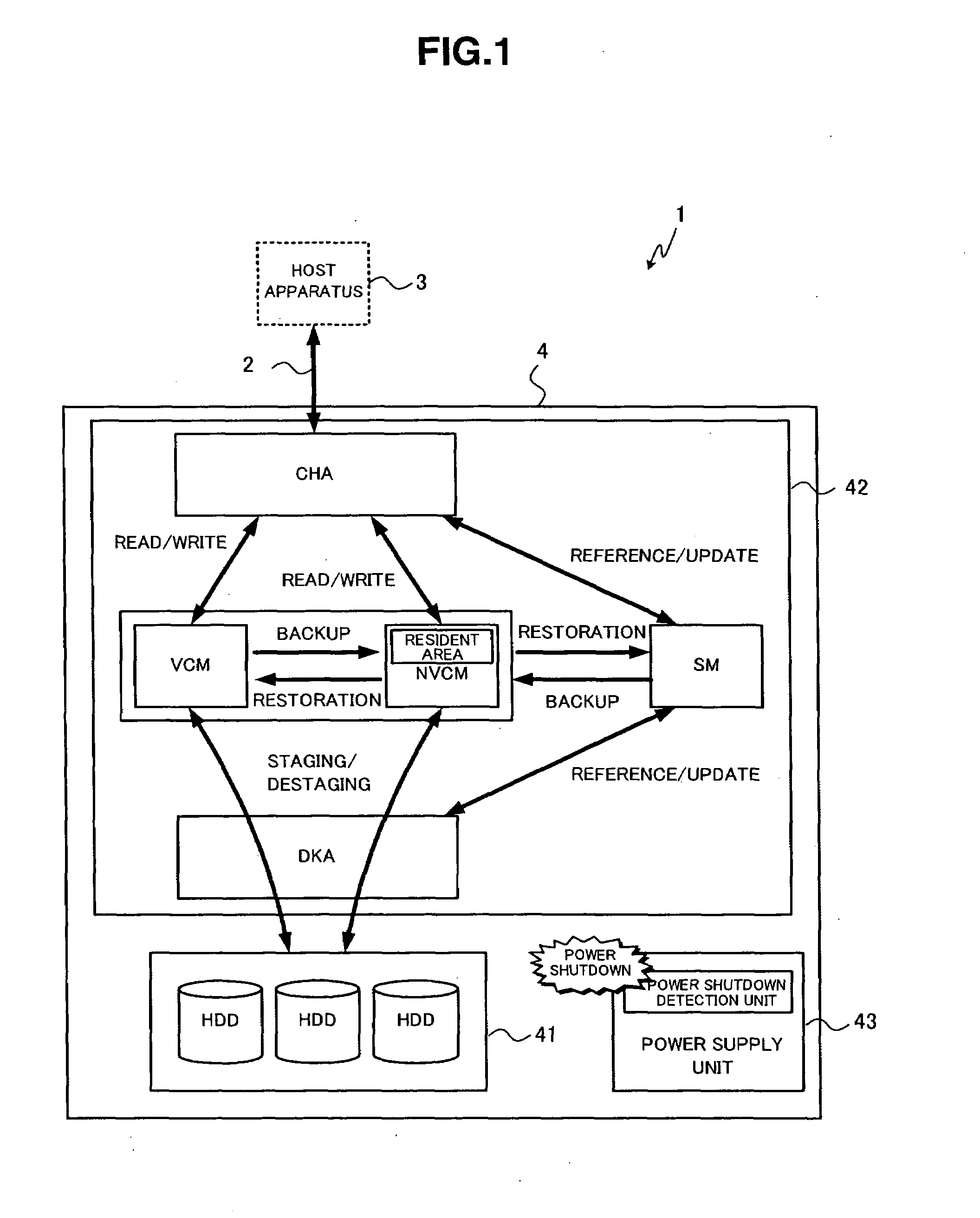 Storage apparatus and data management method in the storage apparatus