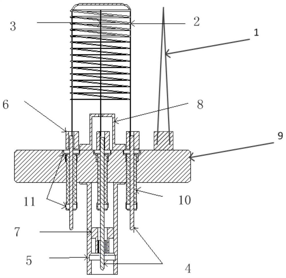 Wide-range ionization vacuum gauge tube