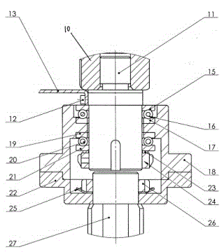 A rotary press table for processing small and medium-sized polarizing laminates