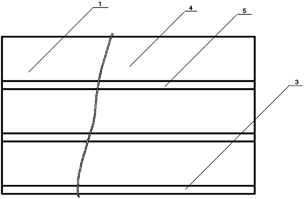 Planar inner wallboard with wood ribs and stone plastics