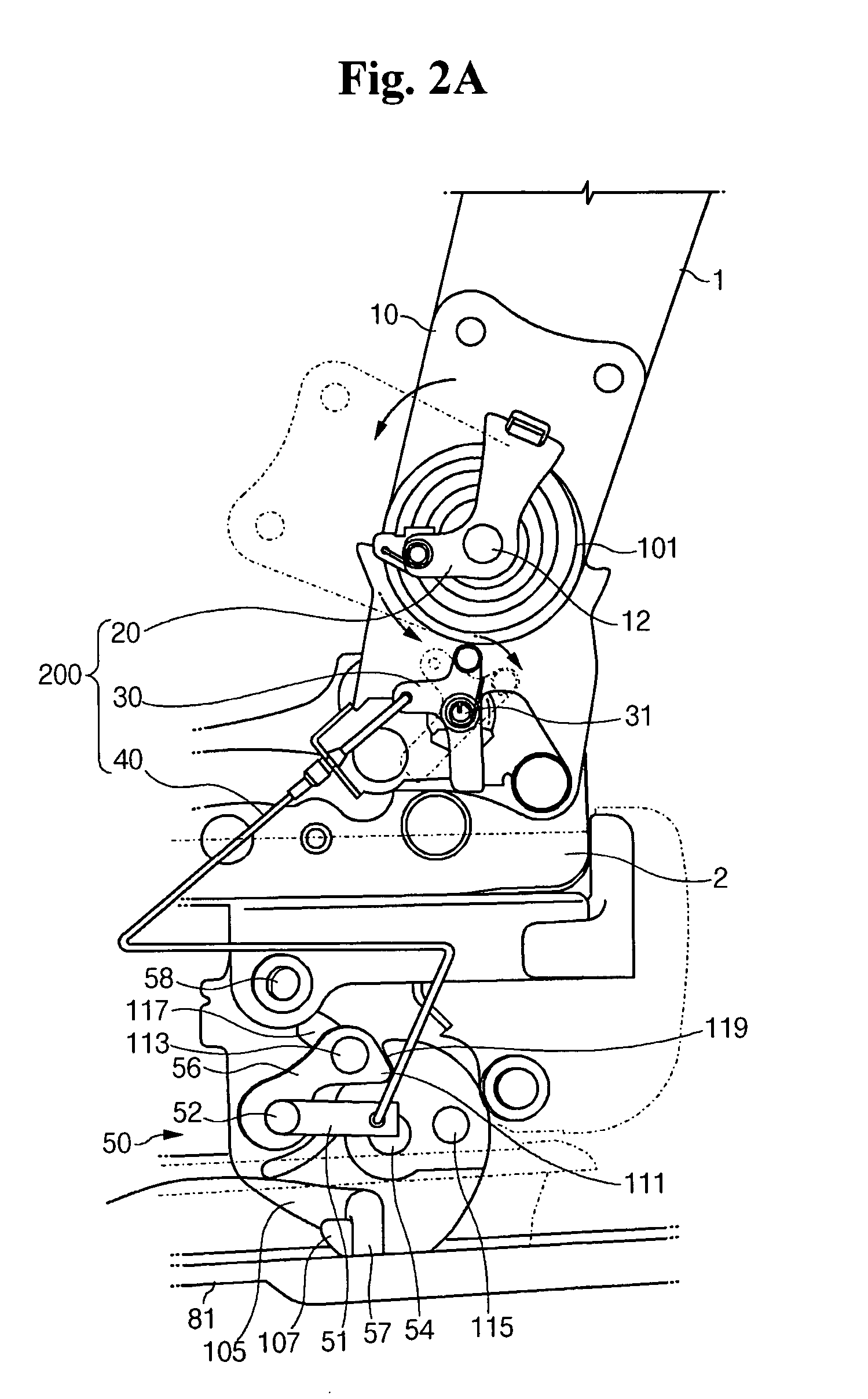 Double-foldinging seat for vehicles