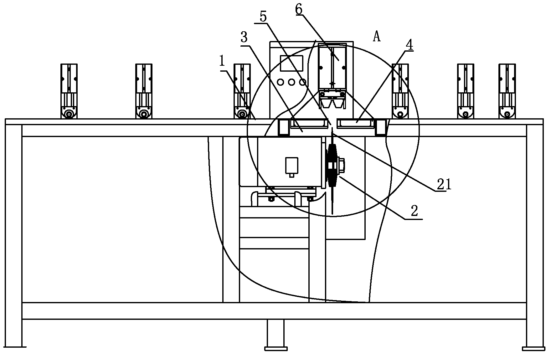 Cutting equipment for rubber hose production line