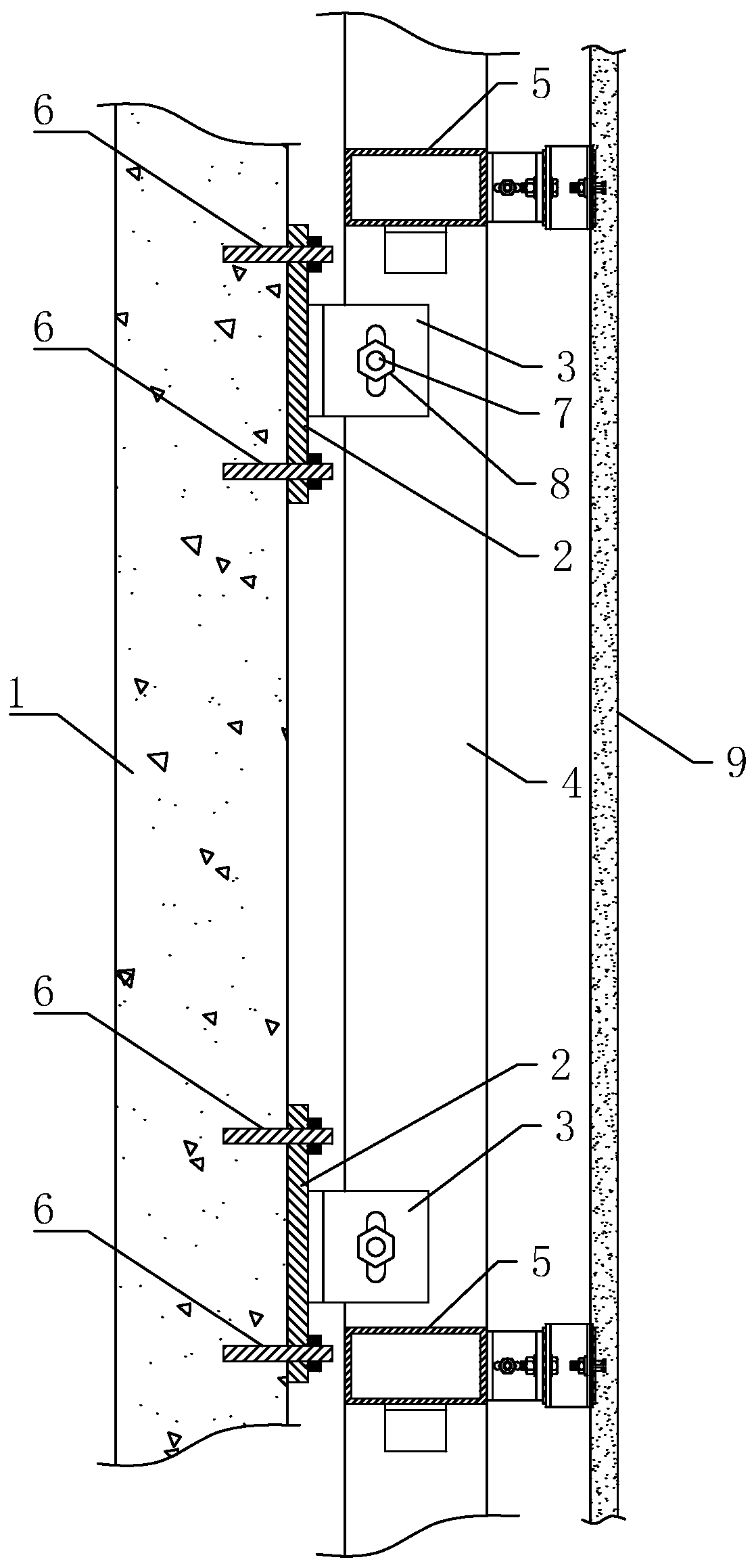 Curtain wall efficient mounting method