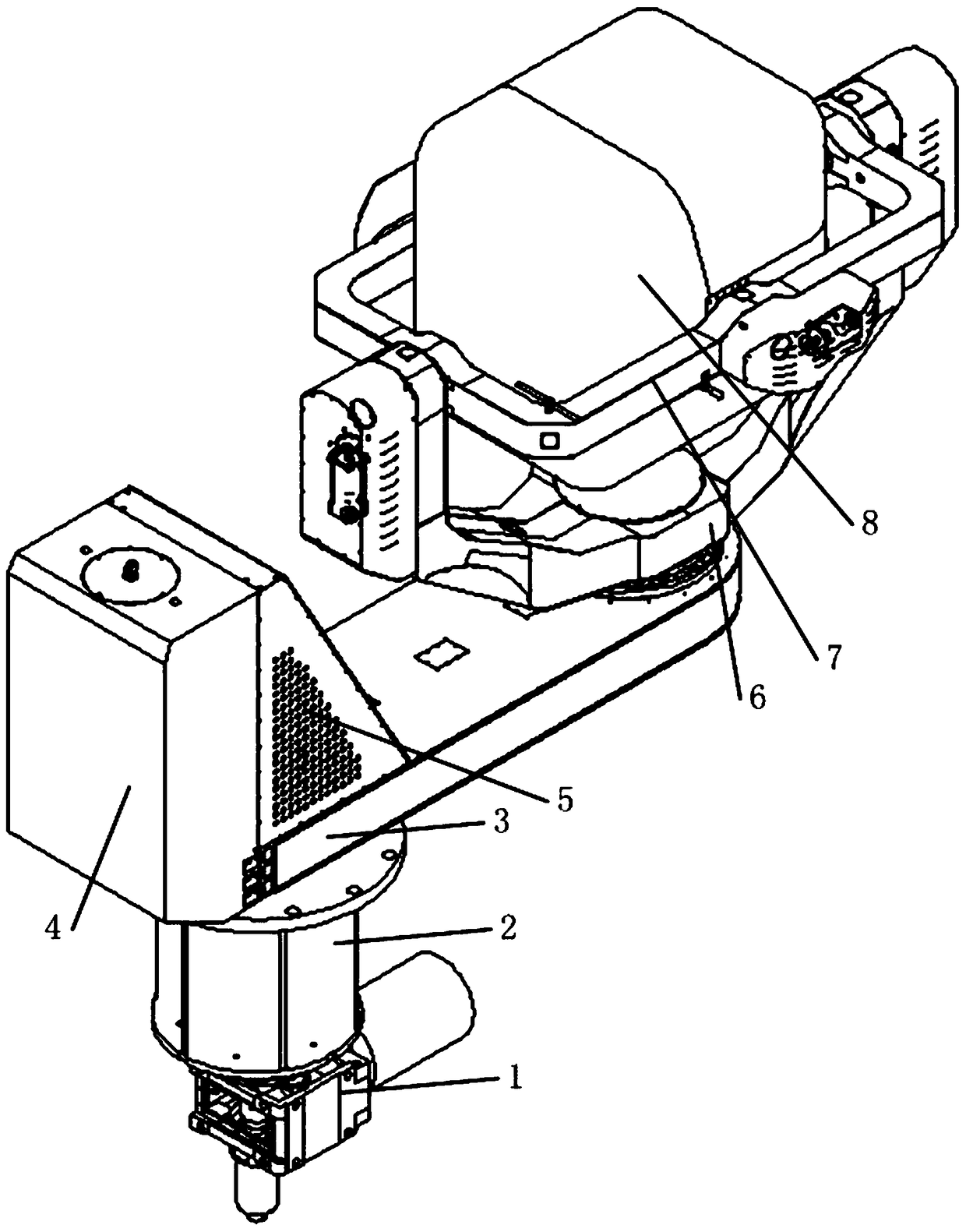 Four-degree-of-freedom helicopter dynamic flight simulator