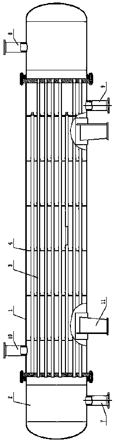 Shell-and-tube heat exchanger with rotary jet-flow baffle plates