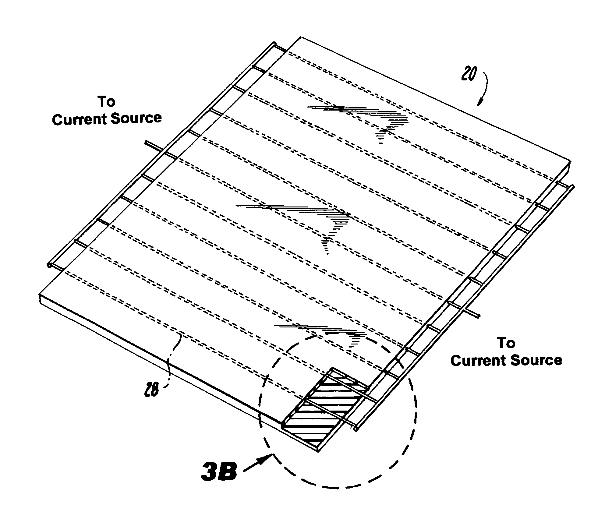 Internal heater for thermoform plastic sheet